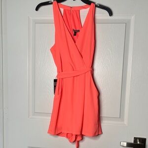 NWT Express Tank Tie Back Romper with Pockets